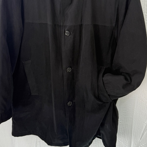 Newport Harbor Men’s L Chore coat Jacket Black Barn Canvas Ranch Zip Out Liner - Picture 7 of 17